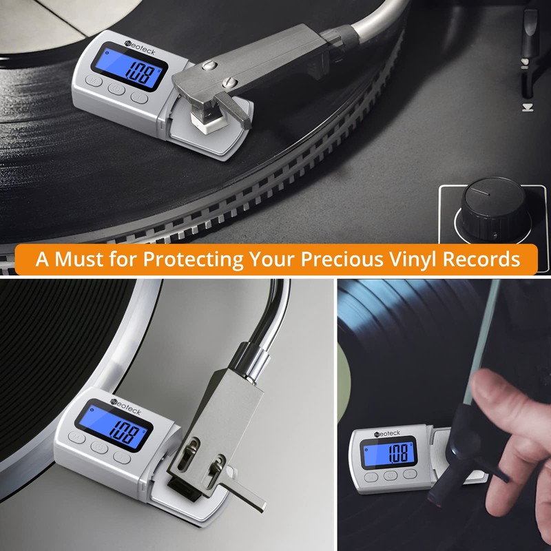 Neoteck Digital Turntable Stylus Force Gauge 0.01g/5.00g with Blue LCD