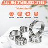 WYSIWYKA 60pcs 1 inch PEX Cinch Clamps Rings, 304 Stainless