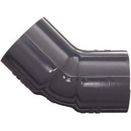 Spears 817 Series PVC Pipe Fitting, 45 Degree Elbow, Schedule 80, 3/8" Socket
