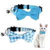 2 Pcs Boy Cat Collar with Bell Breakaway Cat Collars