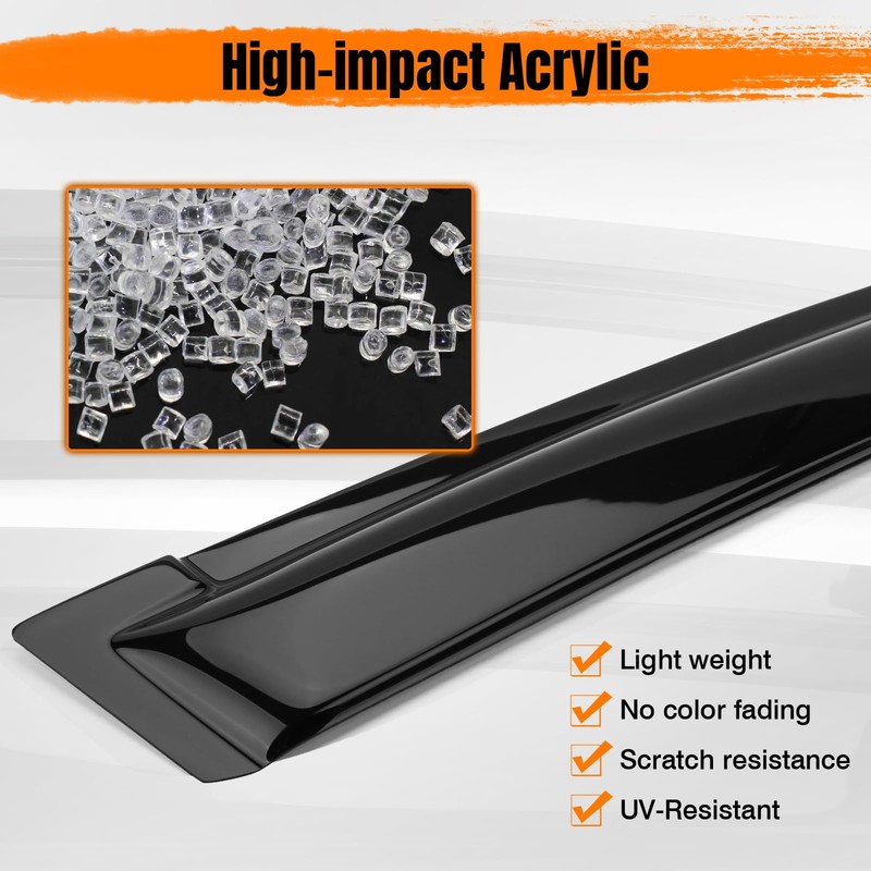 Tape On Window Visor Deflectors Compatible with 1988-1998 Chevy C