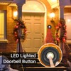 Heavy Duty Metal Lighted Doorbell Push Button, 2inch Black Round