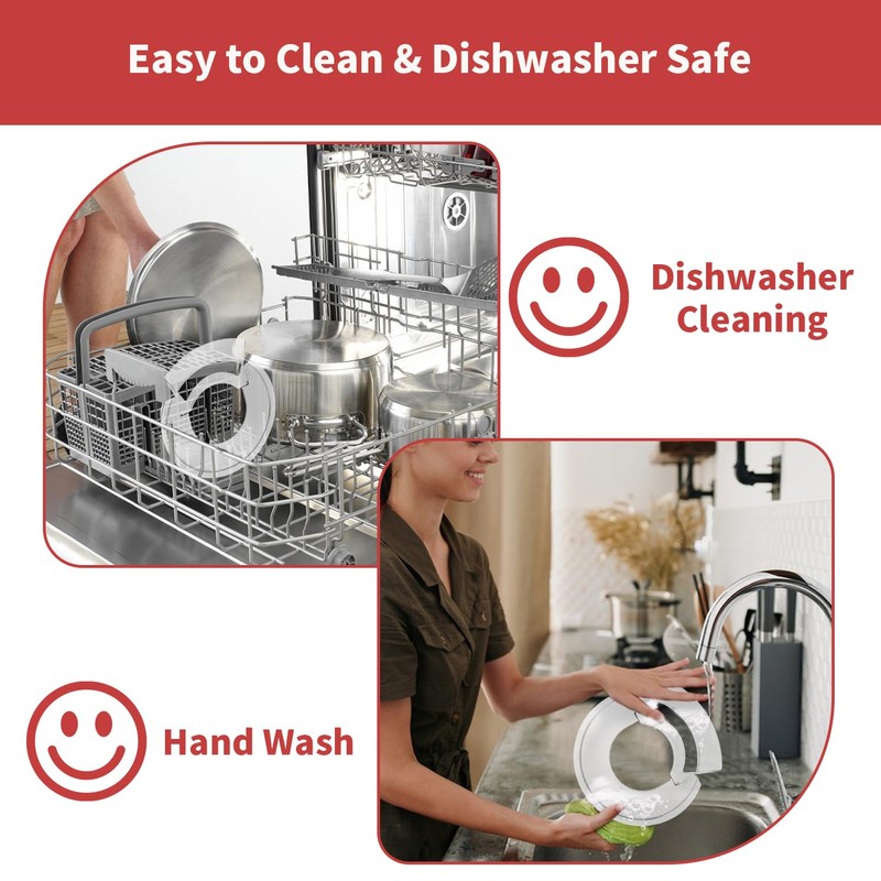 Removable Pouring Shield Splash Guard for KitchenAid 5.5-7 Quart Bowl-Lift