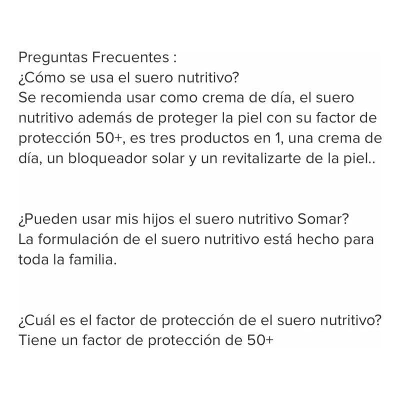 Somar Rolf Suero Nutritivo Somar
