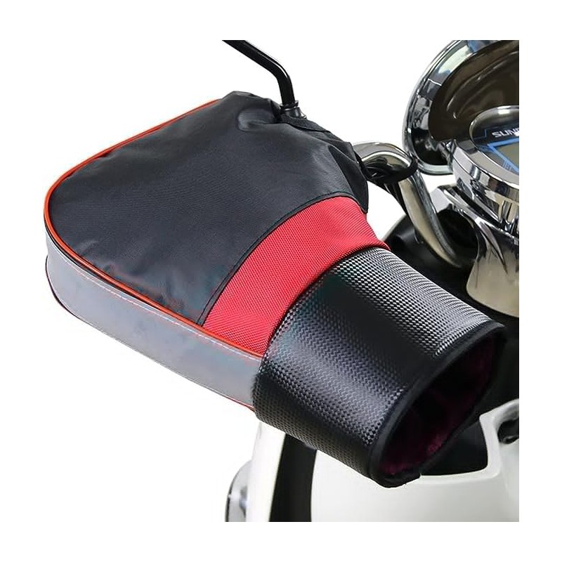 Waterproof ATV Hand Muffs Motorcycle Handlebar Gloves with Reflective Strip