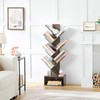 Hoctieon 6 Tier Tree Bookshelf, Tall Bookcase with Drawer, Freestanding