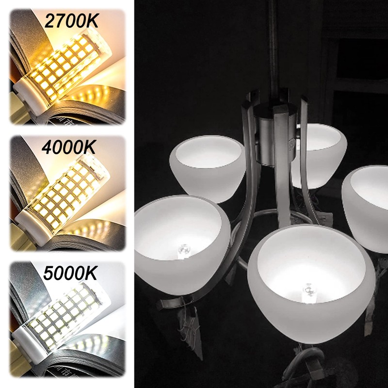 ALIDE E12 60W LED Bulbs Daylight White 5000K, E12 Kx