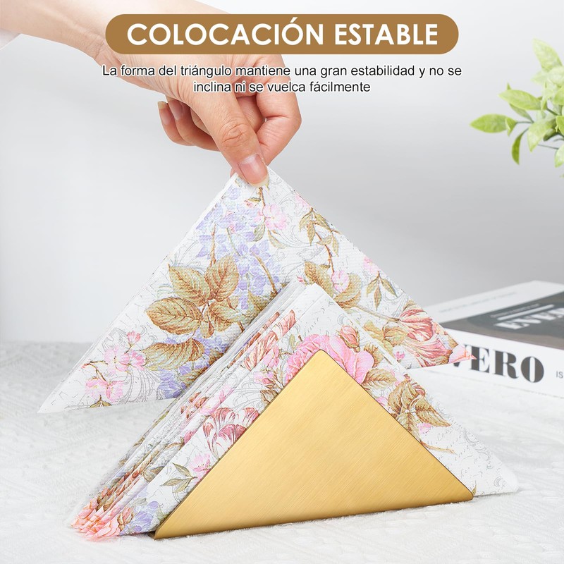Servilletero Triangular, OUDAR Servilleteros para Mesa Elegantes, Servilleteros para Mesa