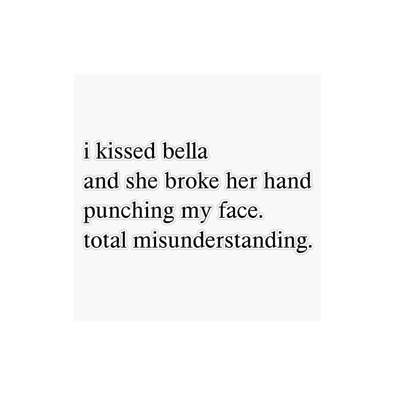 twilight eclipse jacob quote Bumper Sticker Vinyl Decal 5 inches