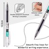 3 Pcs Retractable Black Ink Pens Fine Point Smooth Writing
