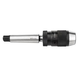 uxcell Keyless Drill Chuck MT3 Morse Taper Mount Adjustable 1/32"-1/2" (1mm-13mm) 3-Jaw for Lathes Milling Drilling Machine
