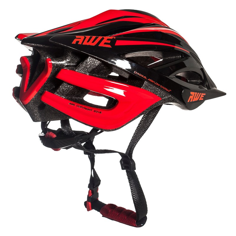 AWE® AWEBlade™ In Mould Adult E-Bike/Bike Helmet 55-58cm Black/Red *FREE