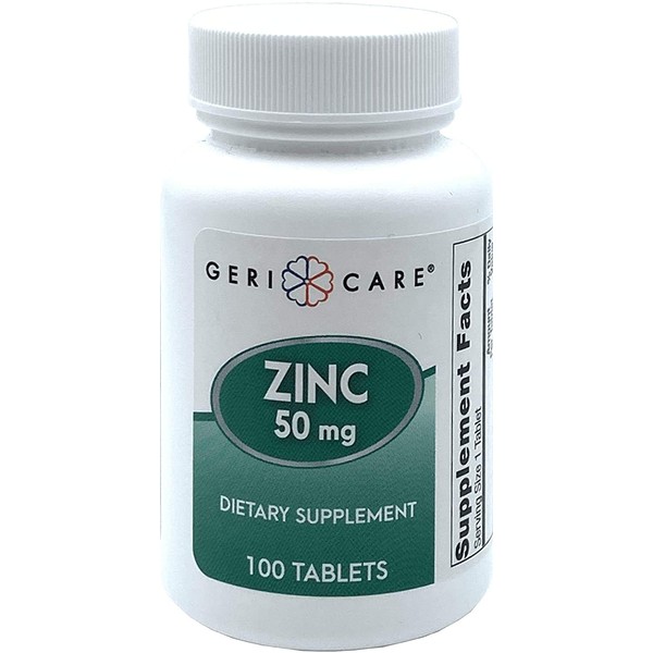 GeriCare Zinc Sulfate Tablets, 220mg, 100ct (3 Pack)