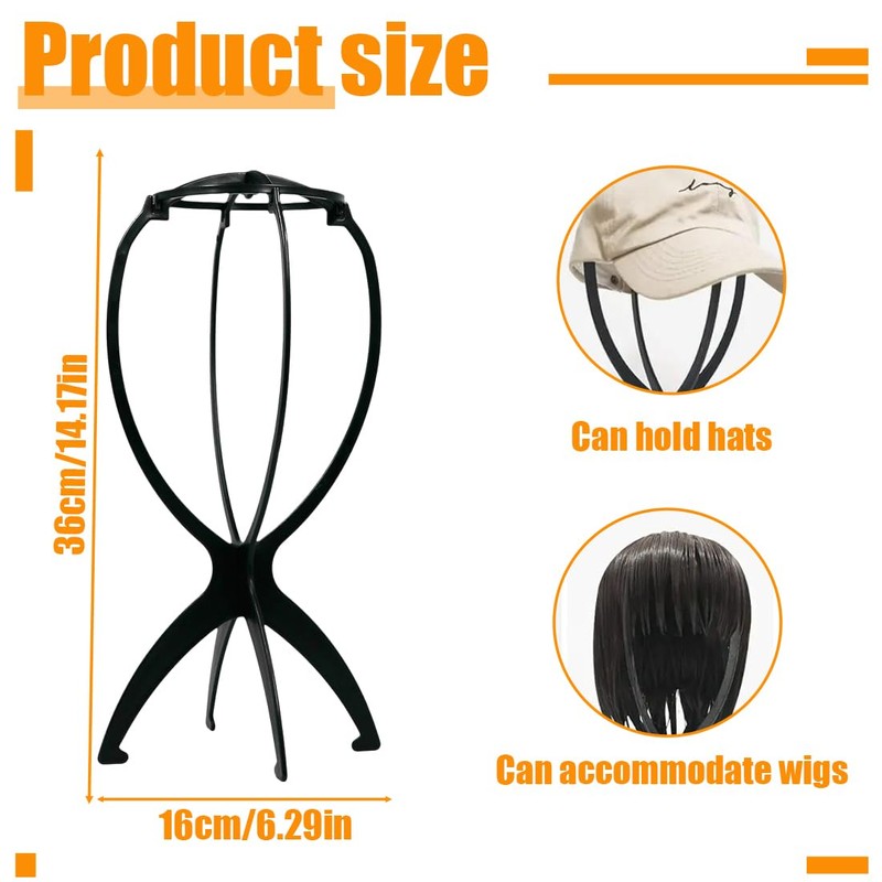XPEX Pack of 2 Wig Stand Wig Head Wig Stand
