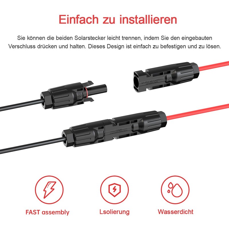 ELFCULB 10AWG 2FT XT60 Solar Cable 2 10 25 35