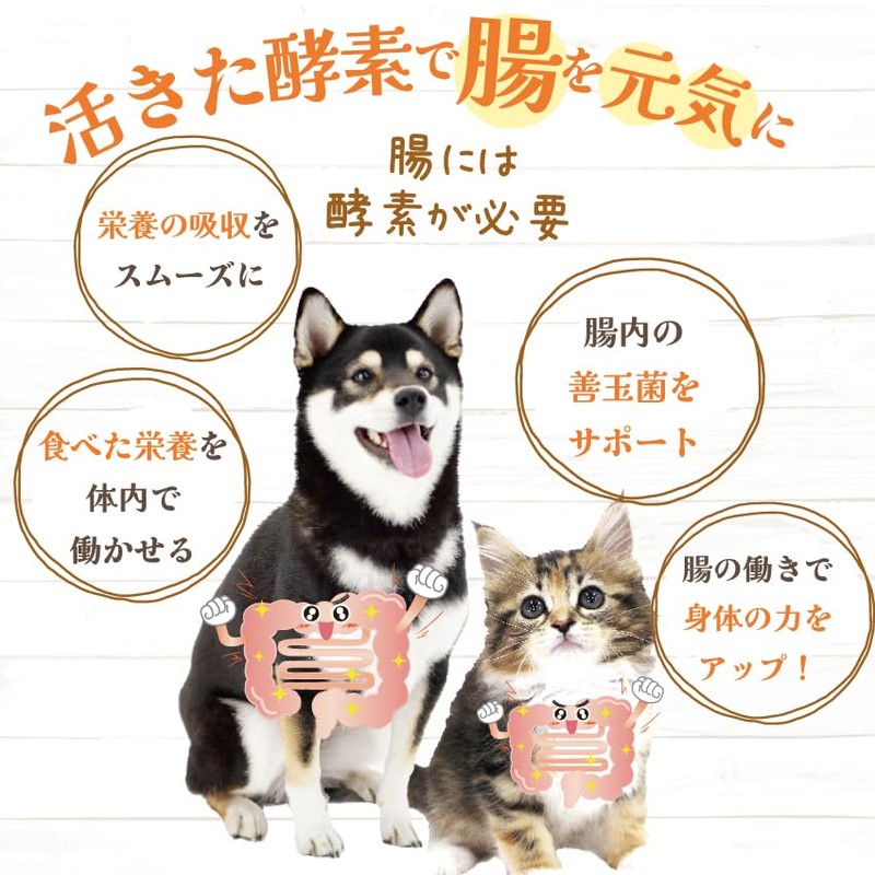 Dog Cat No Additives Enzyme Supplement (Up-And-Coming Live Enzyme G)