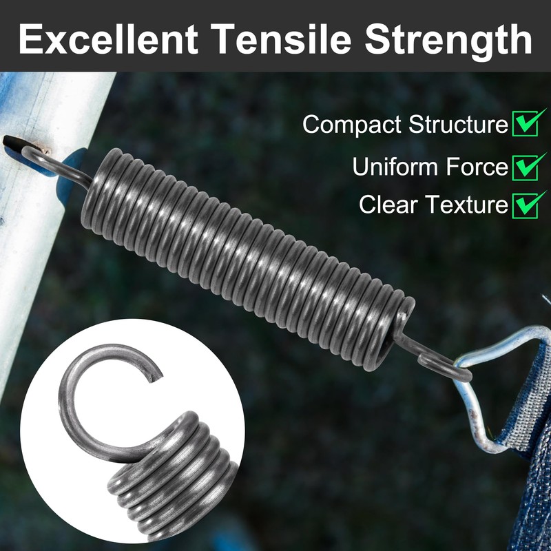 GUNGY Tension Springs with Hooks Stainless Steel Tension Spring 100
