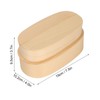 Wooden Bento Boxes Double Wood Color Bento Lunch Box Portable