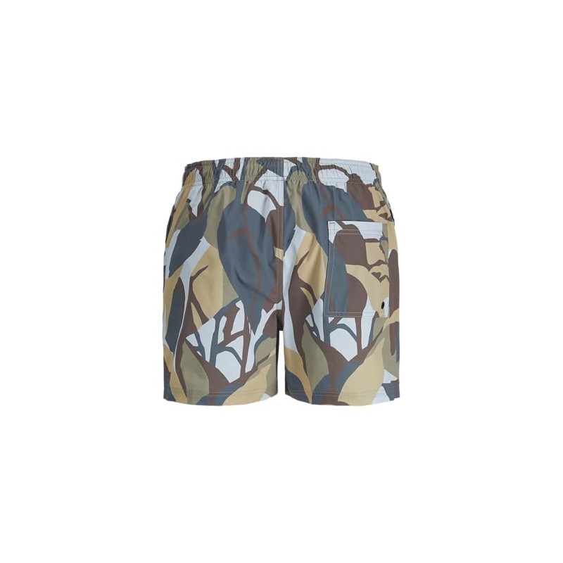 JACK & JONES Men's Jpstmaui Jjswim Ocean Days AKM, Silver