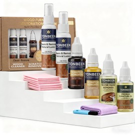 Wood Furniture & Floor Scratch Remover Repair Kit,12 PCS Professional Hardwood Furniture Cleaner Restore Care Set - Eraser Scratch, Covers Nicks, Scuffs & Dogs, Cats Scratches, Marks & Minor Defects