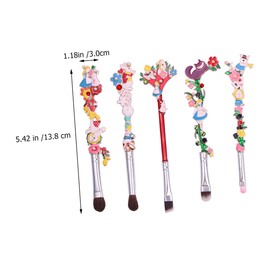TOVINANNA 5pcs Cartoon Fairy Makeup Brush Eyebrow Eyeshadow Lip Brushes for Cosmetics for Birthdays Holidays