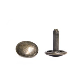 Double-sided Oversized Caulking Antique Head 0.5 inch (13 mm) Set of 50 (Foot 0.6 inches (15 mm) (Long Legs)