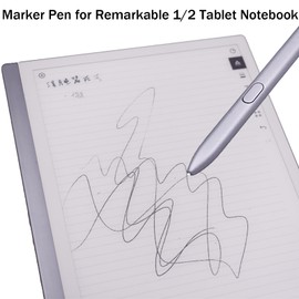 Silvery Pen for Remarkable 1/2 Tablet Notebook, Stylus Marker Pen Replacement,No Charging Needed,No Setup,No Built in Eraser Enhance Your Digital Experience EMR Device Compatible