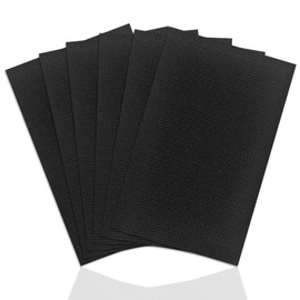 6 Pieces Classic Reserve Aida Cloth Cross Stitch Cloth, DaKuan 11 Count Cross Stitch Fabric, Black, 12 by 18-Inch