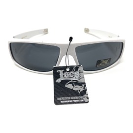 Locs - Flat Top Wrap OG Gangsta Hardcore Sunglasses (White)