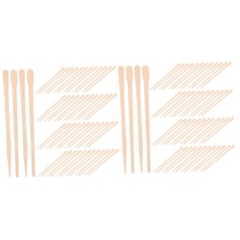 Healeved 400pcs Diy Facial Waxing Wooden Wax Applicator Stick Hair Removal Wax Facial Safe Easy Portable