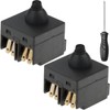 ZHUROUPU 2Pcs Angle Grinder Switch Replacement for 100mm/4 inch Angle