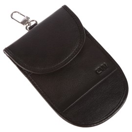 Christian Wippermann Genuine Leather Key Case Key Case with RFID Protection, black, Key case