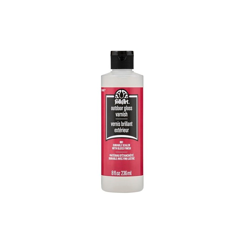 FolkArt Outdoor Sealer (8-Ounce),Gloss Finish (Packaging May Vary)