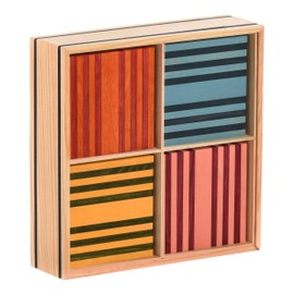 KAPLA 100 Octocolor Case - Wooden Construction Set 100 Colored Building Planks