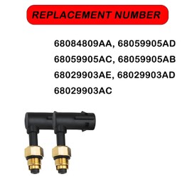 68084809AA Suspension Air Strut Repair Kit (2PCS)–Compatible with Jeep Grand Cherokee 2011-2020,Dodge Ram 1500 Air Ride Elbow Connector Replacement (Hose Not Included)