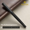 MCNTEIK Matte Black Forest Fountain Pen, 18K Gilded Nib (Medium),
