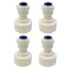 4 x Finerfilters 3/4" bsp to 1/4" Pushfit Connector -