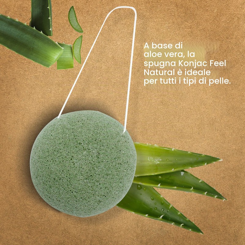Konjac - Spugna naturale per il viso, pulisce e purifica