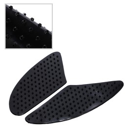 Motorcycle Knee Grip Pads Anti Slip Scratch Stick Abrasion Resistant Left and Right Set (Black)
