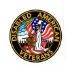 American Disabled Veterans Decals Stickers - 3.5" Diameter