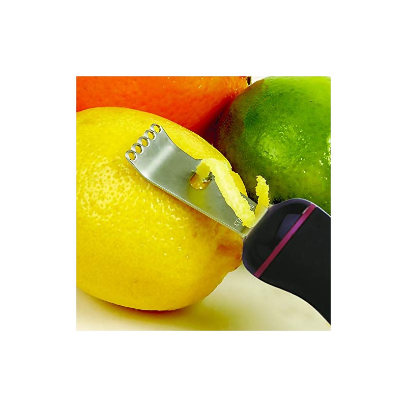 Norpro Grip-Ez Zester/Stripper Stainless Steel, One Size, Black