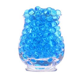 COBQB Water Beads for Vases - 5,000 Pcs Gel Balls Blue - Decorative Sand for Vase Fillers - Decor Home Accessories for Floating Candles Making Wedding Party Decoration