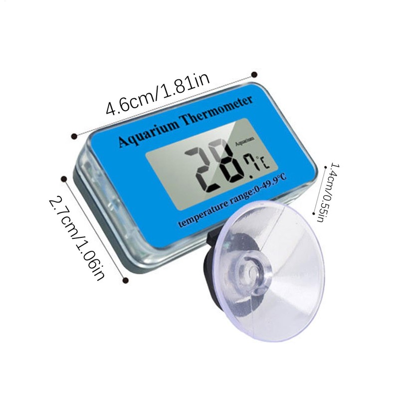 Tank Thermograph Aquarium,Accurate Digital Aquarium Temperature Meter - LCD Display