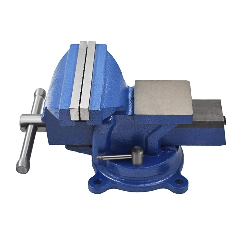 raseparter 5-Inch Bench Vises with Anvil Swivel Locking Base Table