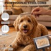 Large 3 in 1 Long Pin Dog Slicker Grooming Brush