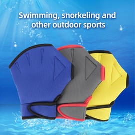Swim Gloves Non-slip Neoprene Adjustable Breathable & Quick-drying for Men and Women and Child for Outdoor Water Sports and Snorkeling