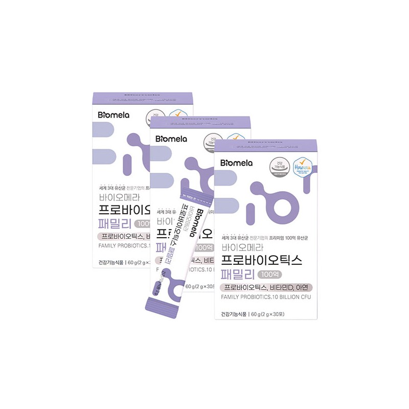 Biomera Probiotics Family Lactobacillus 30 packets, 3 units / 바이오메라