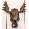 Ebros Rustic Western Forest Horned Bull Moose Head Cast Iron