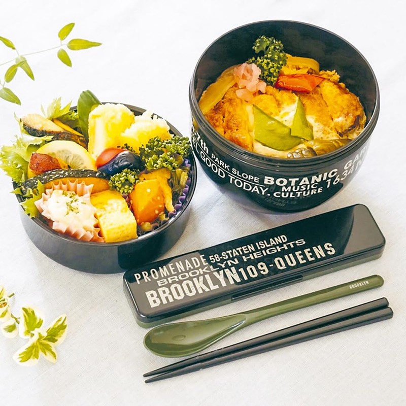 Skater Chopsticks and Spoon Set for Lunchbox, Adult, Antibacterial Combination