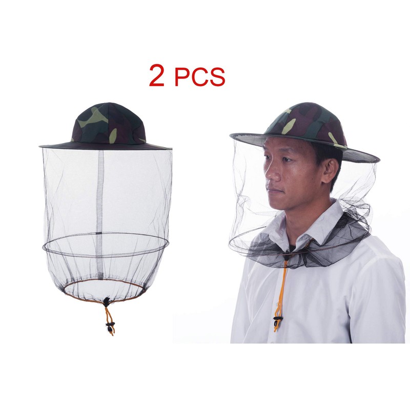 ZffXH 2/6 PCS Round Beekeeping Beekeepers Hat with Veil Net